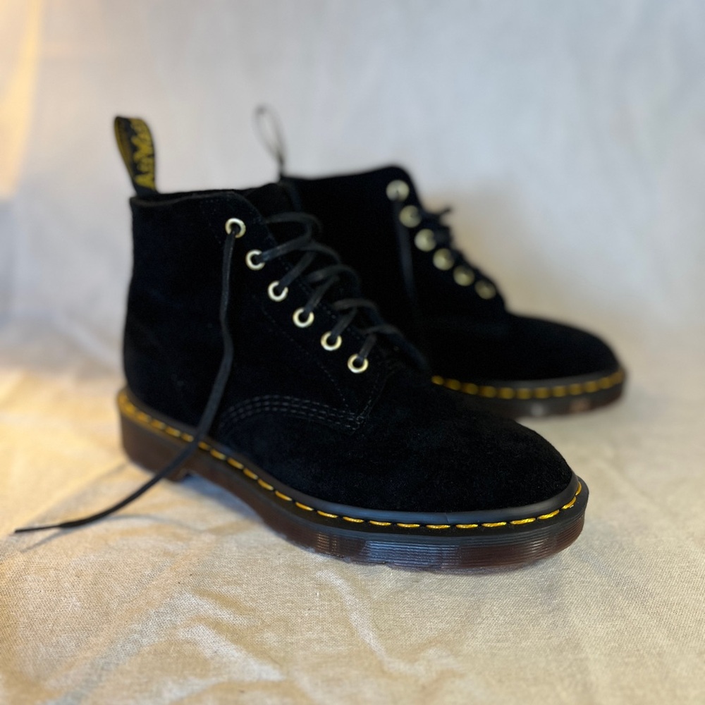 NEW Dr. Martens Black Suede Boots